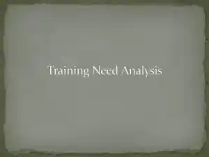 Training Need Analysis