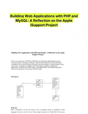 Building Web Applications with PHP and MySQL: A Reflection on the Apple iSupport Project
