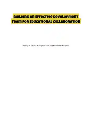 Building an Effective Development Team for Educational Collaboration