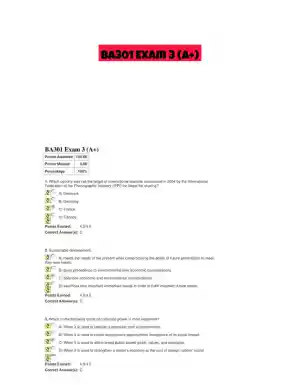BA301 Exam 3 (A+)