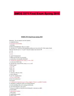 BMDS 3371 Final Exam Spring 2015