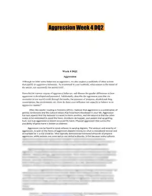 Aggression Week 4 DQ2
