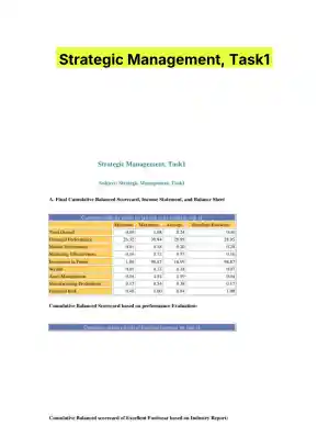 Strategic Management, Task1