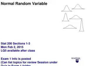 Normal Random Variable - STAT 200 Sections 1-3