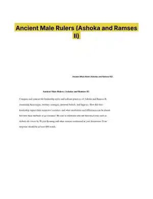 Ancient Male Rulers (Ashoka and Ramses II)