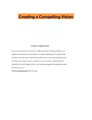 Creating a Compelling Vision