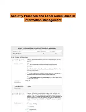 Security Practices and Legal Compliance in Information Management