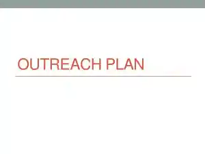 Outreach Plan