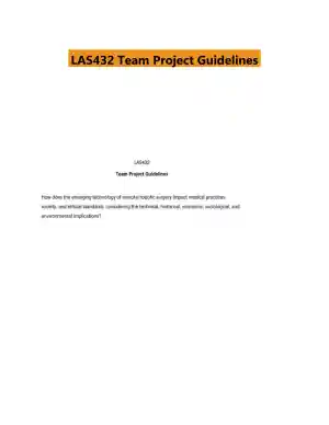 LAS432 Team Project Guidelines