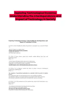 Exploring Technological Systems: Understanding the Interdependence and Impact of Technology in Society