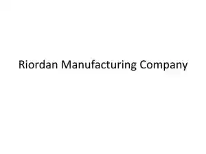 Riordan Manufacturing Company
