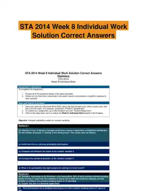 STA 2014 Week 8 Individual Work Solution Correct Answers
