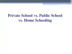 Private School Vs. Public School Vs. Home Schooling