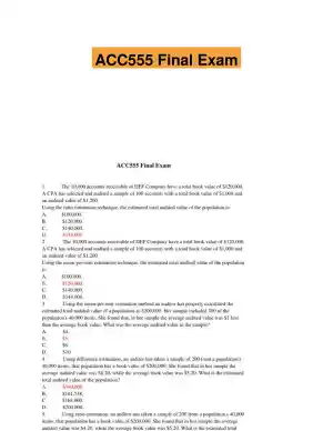 ACC555 Final Exam