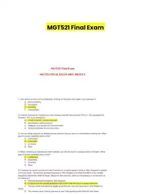 MGT521 Final Exam