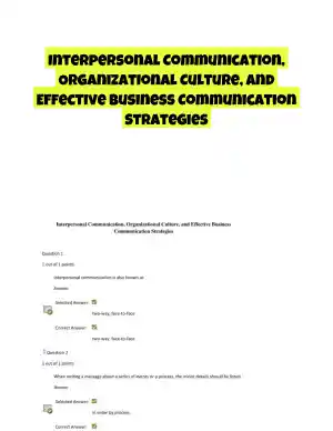 Interpersonal Communication, Organizational Culture, and Effective Business Communication Strategies