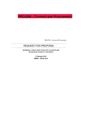 PROJ598 � Contract and Procurement