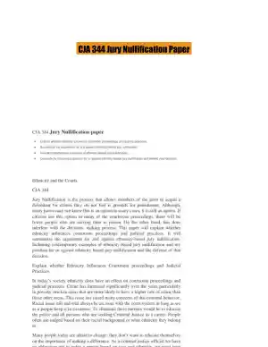 CJA 344 Jury Nullification Paper