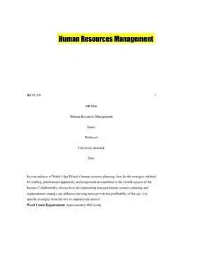 Human Resources Management