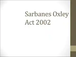 Sarbanes-Oxley Act 2002