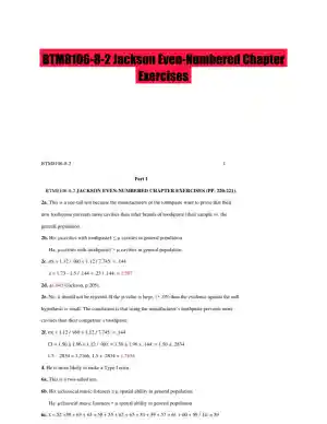 BTM8106-8-2 Jackson Even-Numbered Chapter Exercises