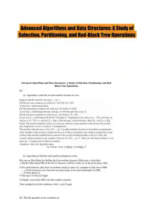 Advanced Algorithms and Data Structures: A Study of Selection, Partitioning, and Red-Black Tree Operations