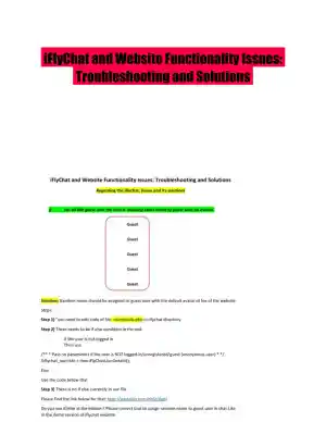 iFlyChat and Website Functionality Issues: Troubleshooting and Solutions