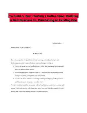 To Build or Buy: Starting a Coffee Shop: Building a New Business vs. Purchasing an Existing One