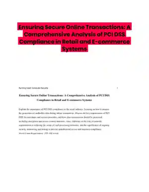 Ensuring Secure Online Transactions: A Comprehensive Analysis of PCI DSS Compliance in Retail and E-commerce Systems