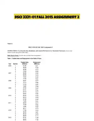 DSCI 3331-01 Fall 2015 Assignment 2