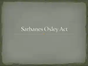 Sarbanes-Oxley Act