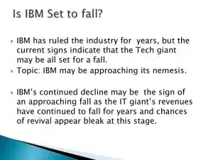 Is IBM Set To Fall?