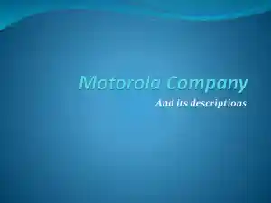 Motorola Company And Its Descriptions