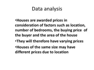 Data Analysis Of Housing Prices And Distribution