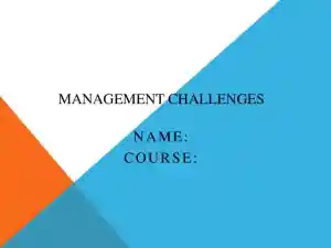 Management Challenges