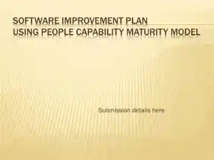 Software Improvement Plan Using People Capability Maturity Model