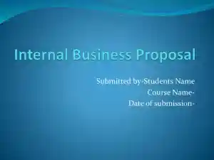 Internal Business Proposal