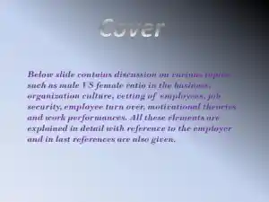 Male Vs Female Ratio In The Business