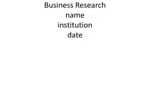 Business Research