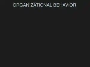 Organizational Behavior