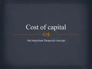 Cost Of Capital