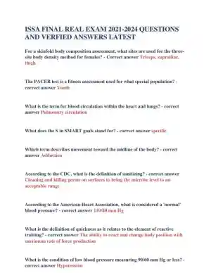 2021-2024 ISSA Final Real Exam with Answers (177 Solved Questions)