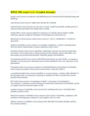 RPSE 505 Practice Exam 1 with Answers (49 Solved Questions)