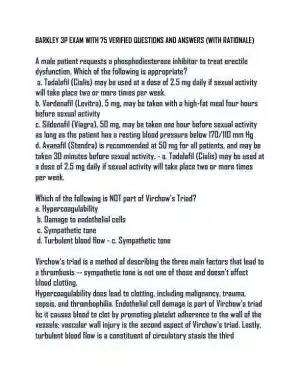 BARKLEY 3P Practice Exam with Answers (92 Solved Questions)