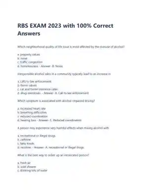 2023 RBS Healthcare Assessment Practice Exam With Answers (49 Solved Questions)