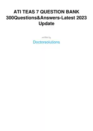2023 ATI Nursing Diagnosis TEAS With Answers (303 Solved Questions)
