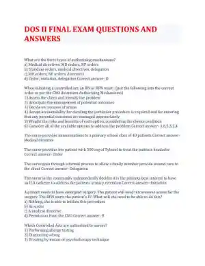 DOS Final Exam With Answers (142 Solved Questions)