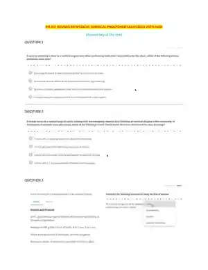 2023 ATI RN Medical Surgical Proctored Exam With Answers (50 Solved Questions)