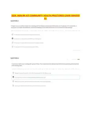 2024 ATI RN Community Health Proctored Exam With Answers (5 Solved Questions)