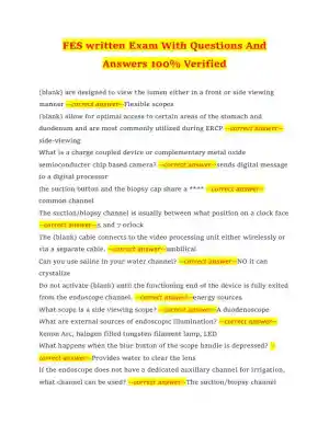 FES Nursing Diagnosis Written Exam With Answers (178 Solved Questions)